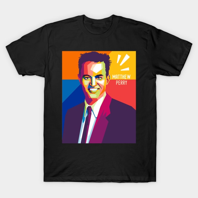 matthew perry geometric pop art T-Shirt by cool pop art house